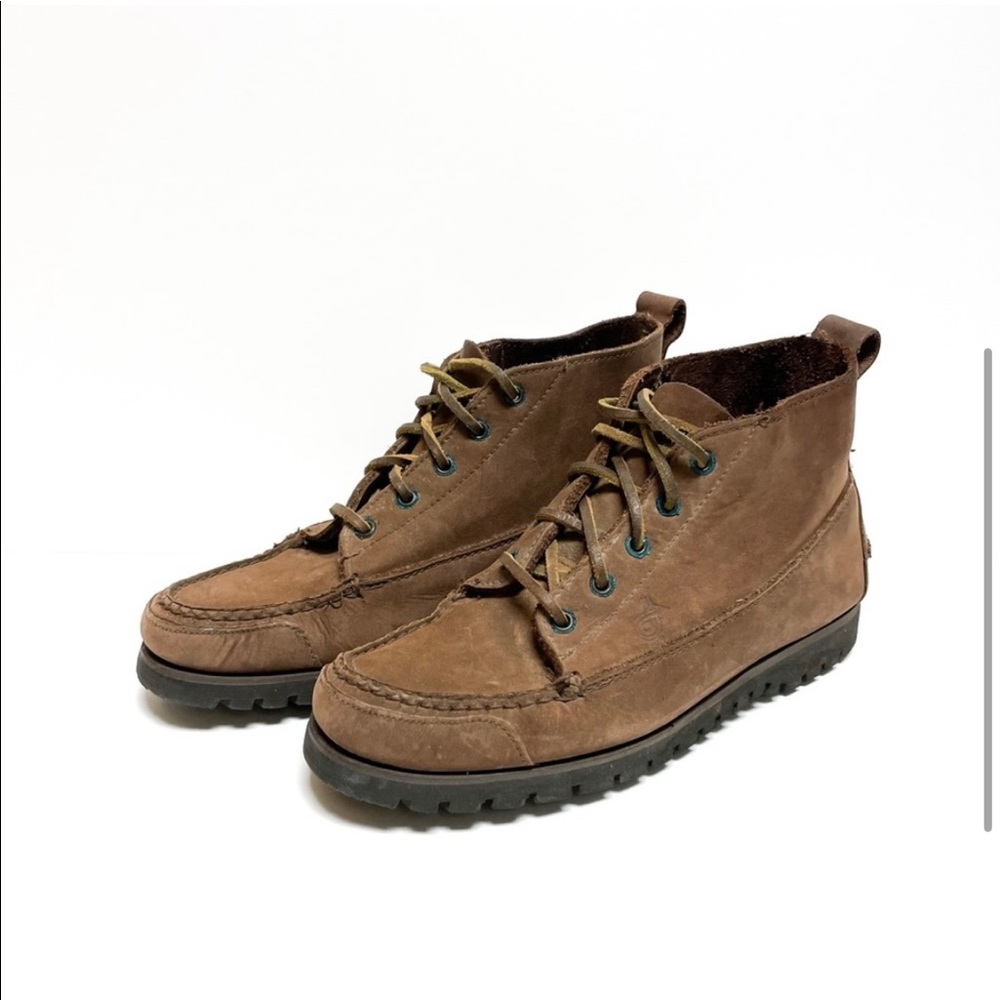Dexter Suede Moccasin Boat Lace Ankle Boots 8.5
